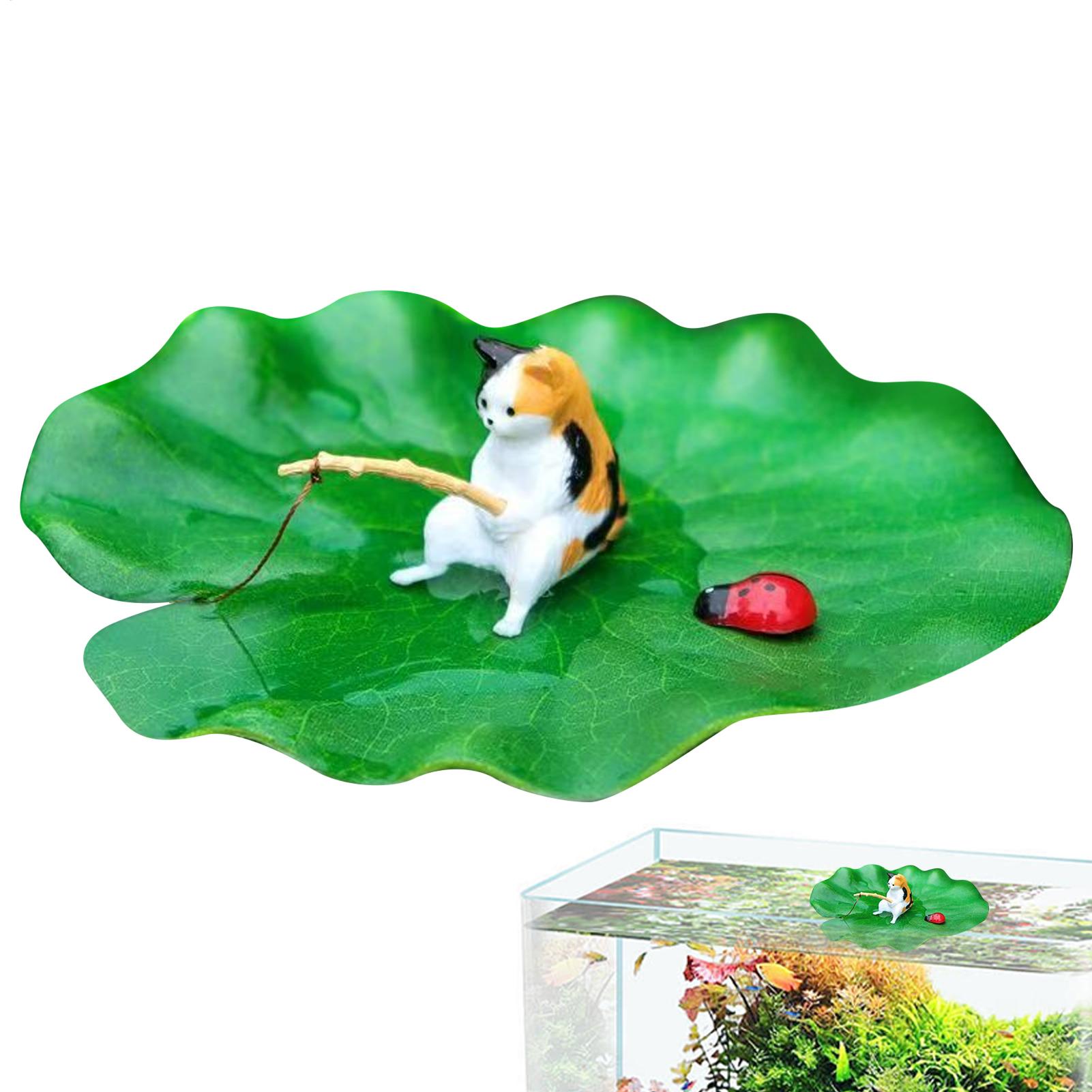 Aquarium Fish For Beginners - Aquarium Decor Floating Cat Fishing Aquarium