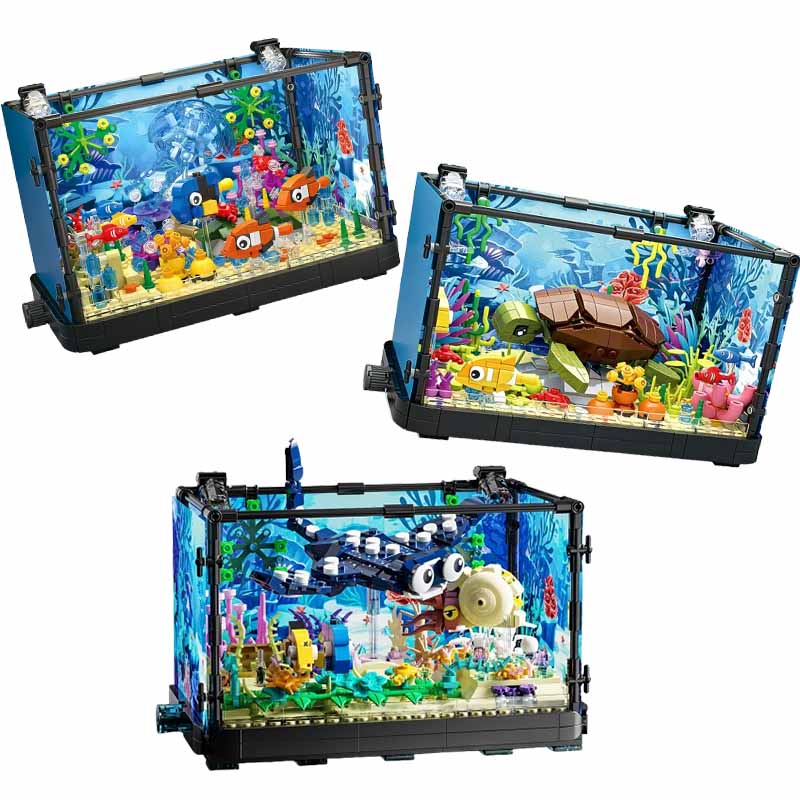 Aquarium Fish For Beginners - Fish Tank Building Block Set with