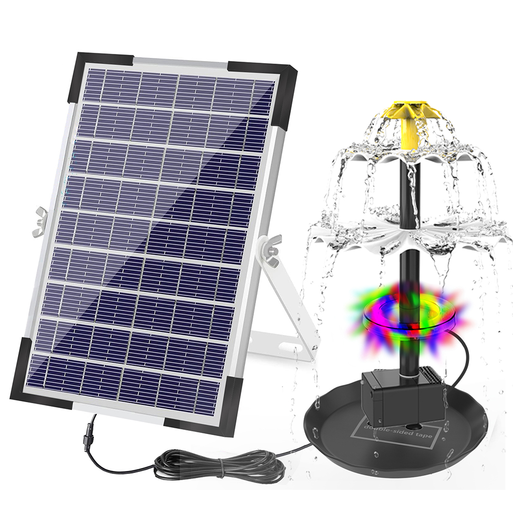 Aquarium Fish House - Solar Fountain Pump for Bird Bath