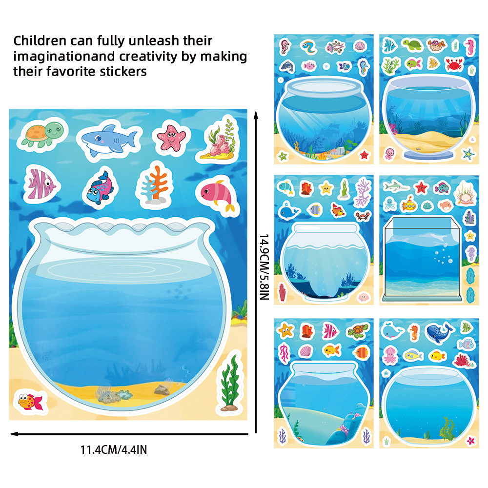 8/16Sheets Creative Fish Tank  - Aquarium Fish For Beginners recension och pris