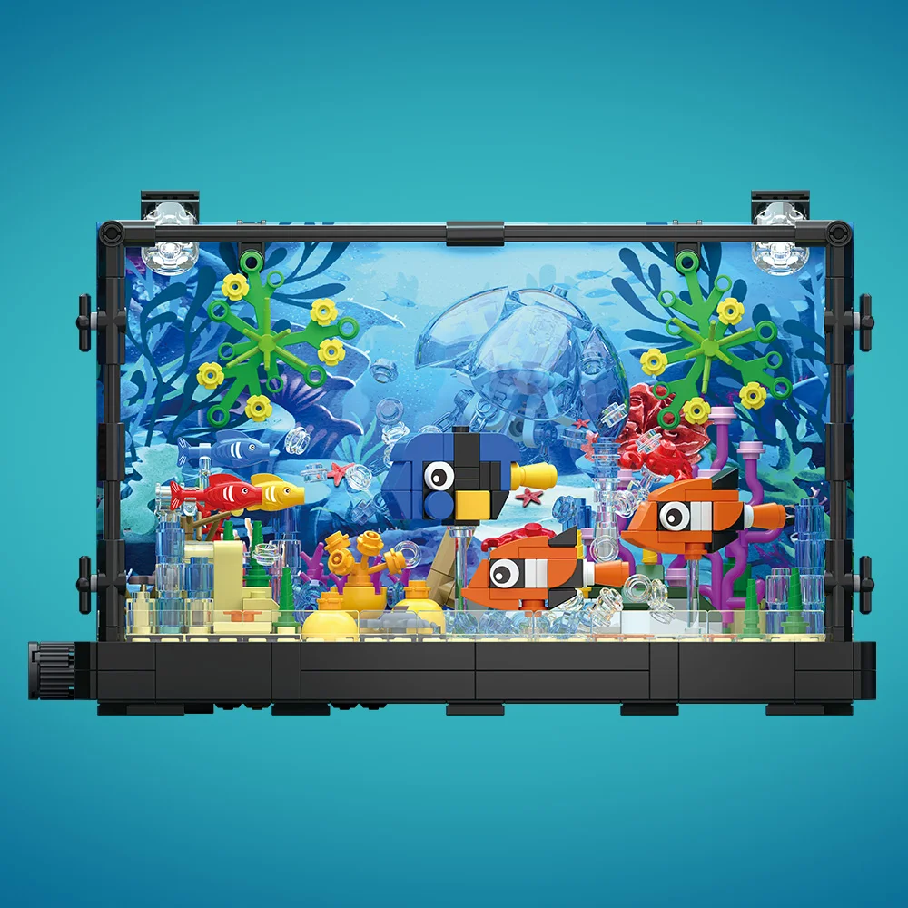 Fish Tank Building Block Set w - Aquarium Fish For Beginners recension och pris