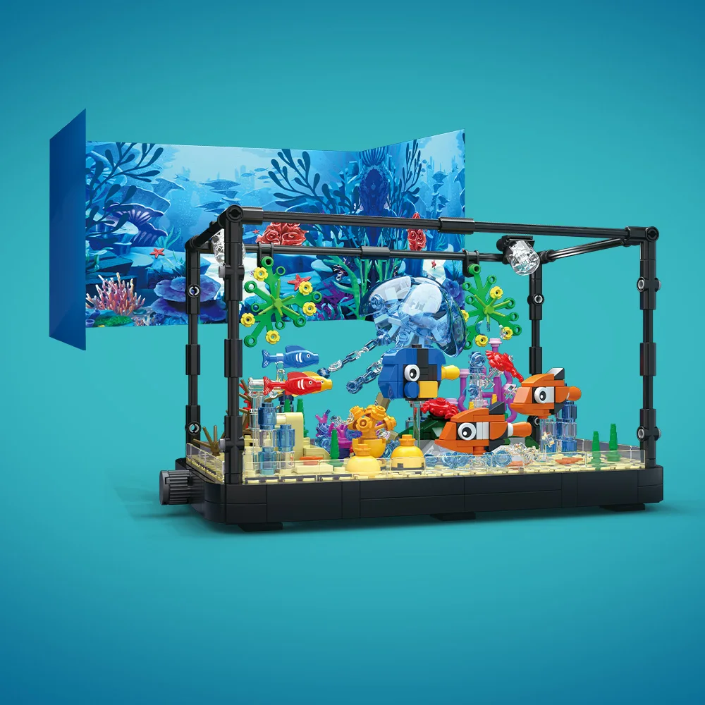 Fish Tank Building Block Set w - Aquarium Fish For Beginners recension och pris