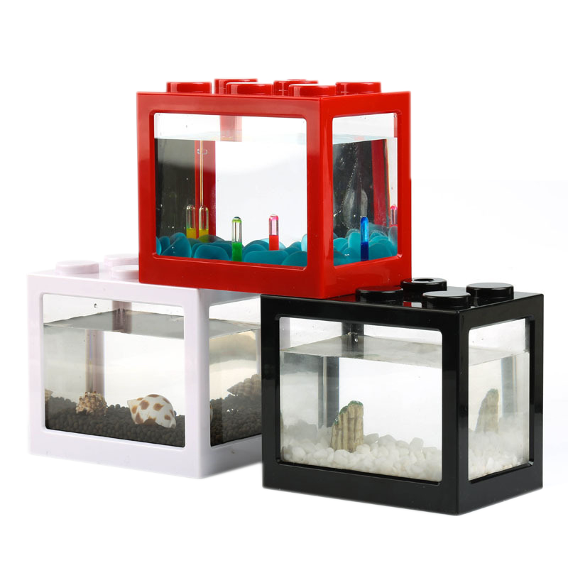 7 Color Mini Aquarium Betta Fi - Fish Toy In Aquarium recension och pris