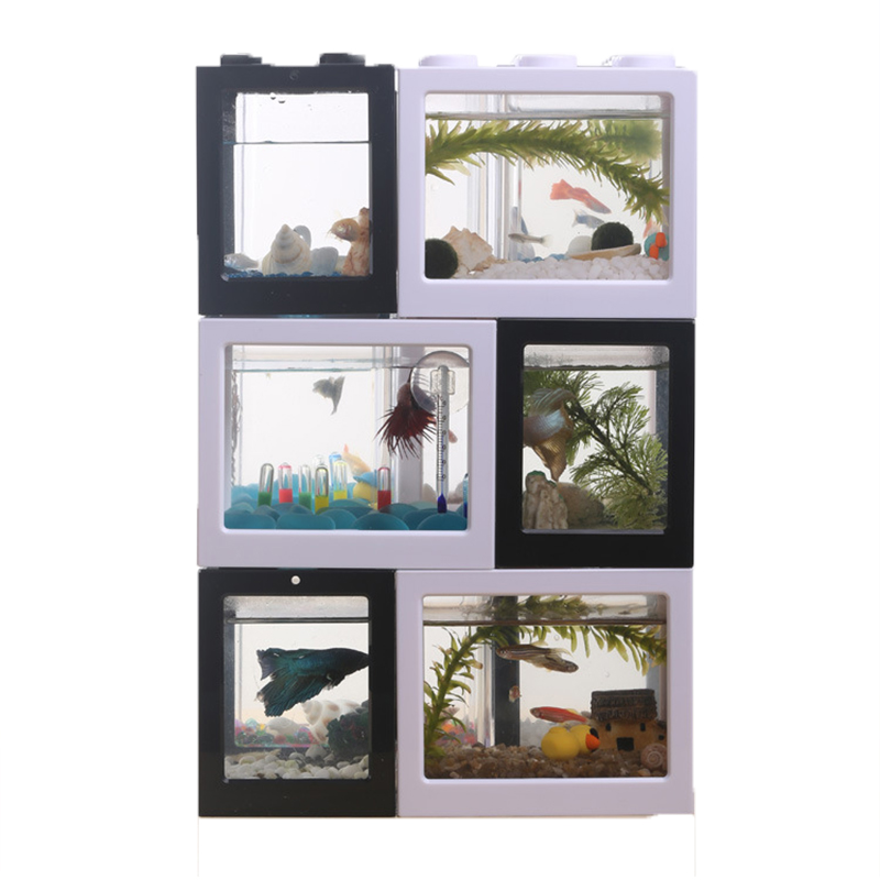 7 Color Mini Aquarium Betta Fi - Fish Toy In Aquarium recension och pris