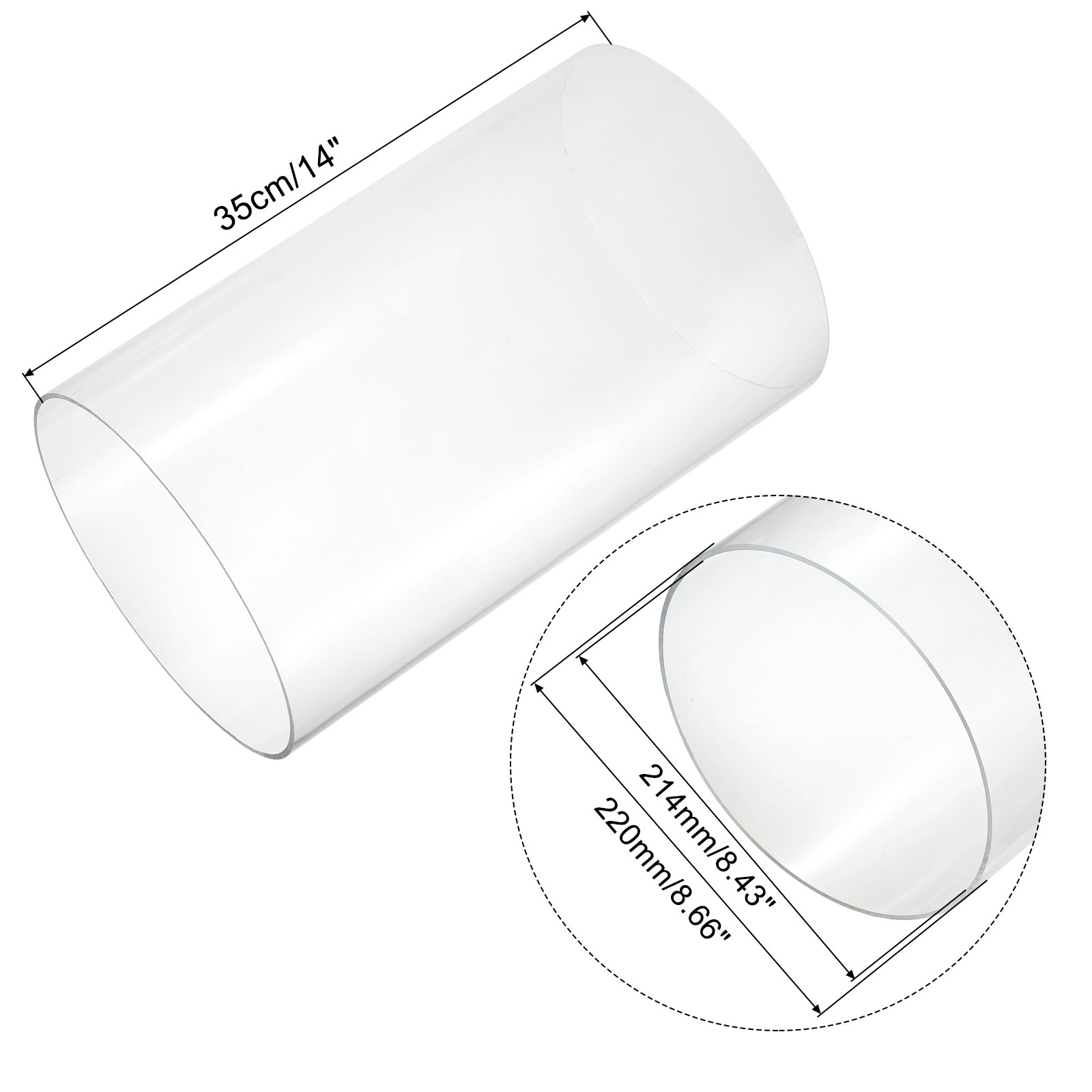 350mm Transparent Acrylic Aqua - Aquarium Fish House recension och pris