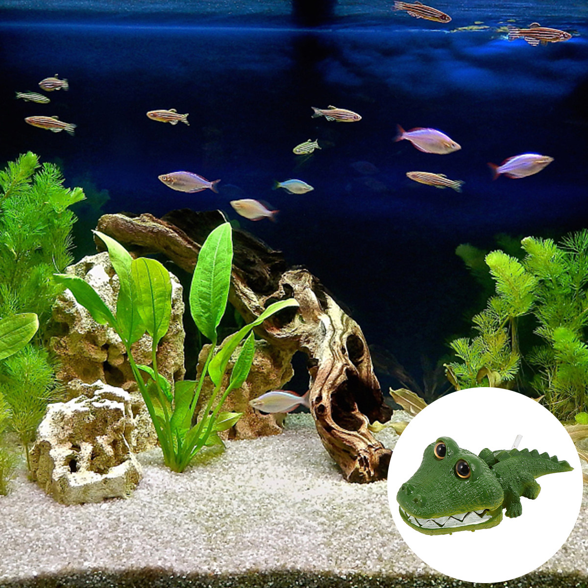 Lively Alligator Aquarium Orna - Aquarium Fish Alligator recension och pris