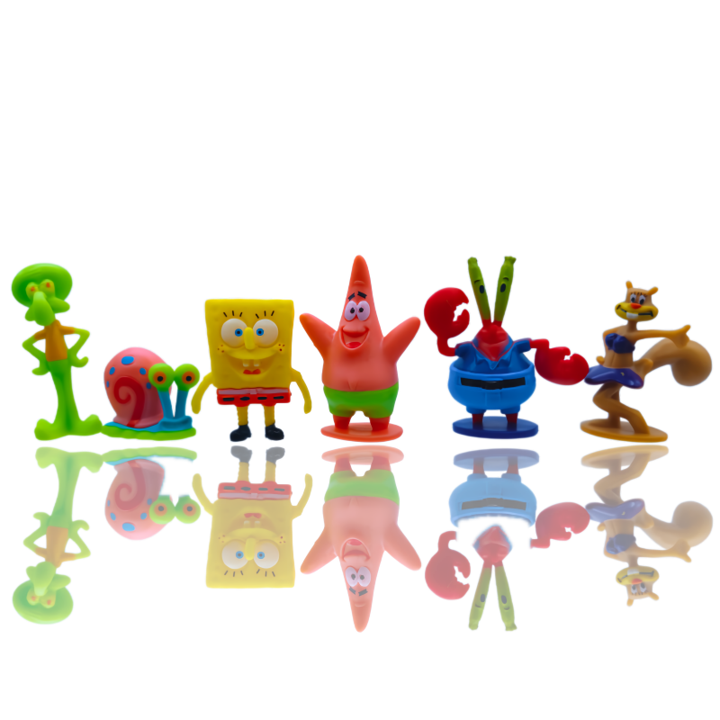 6pcs SpongeBob Fish Tank Decor - Fish Toy In Aquarium recension och pris
