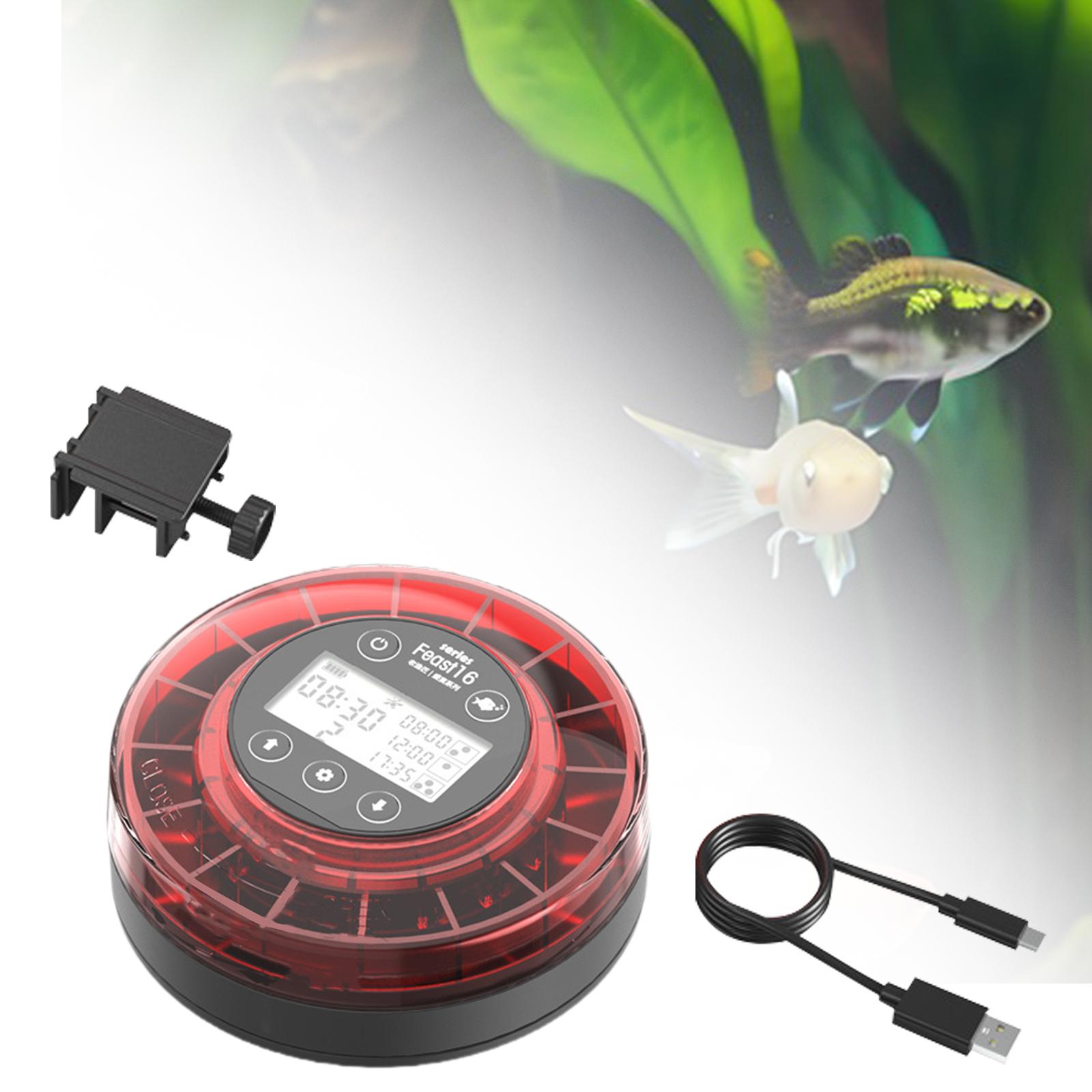 Automatic Fish Feeder Portable - Fish Food Flake recension och pris