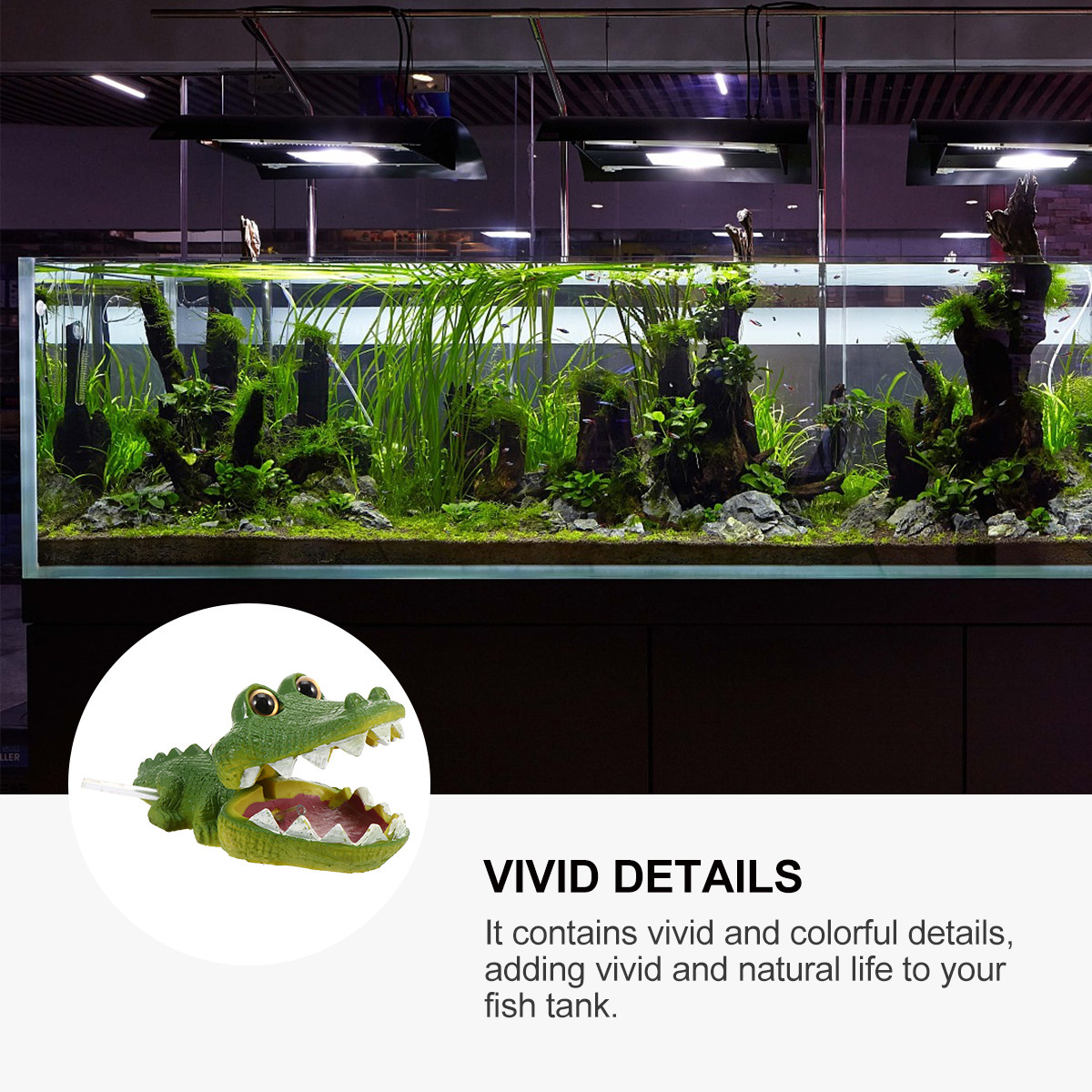 Bubble Aquarium Decor Creative - Aquarium Fish Alligator recension och pris