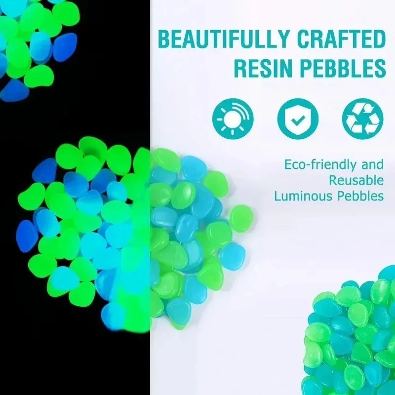 100-1000 Pcs Luminous Rock, St - Aquarium Fish Land recension och pris